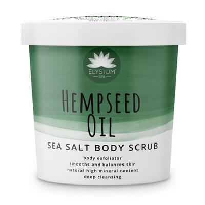 Elysium Spa Hempseed Oil Sea Salt Body Scrub 200g