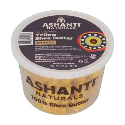 Ashanti Naturals Chunky Yellow Shea Butter 10oz