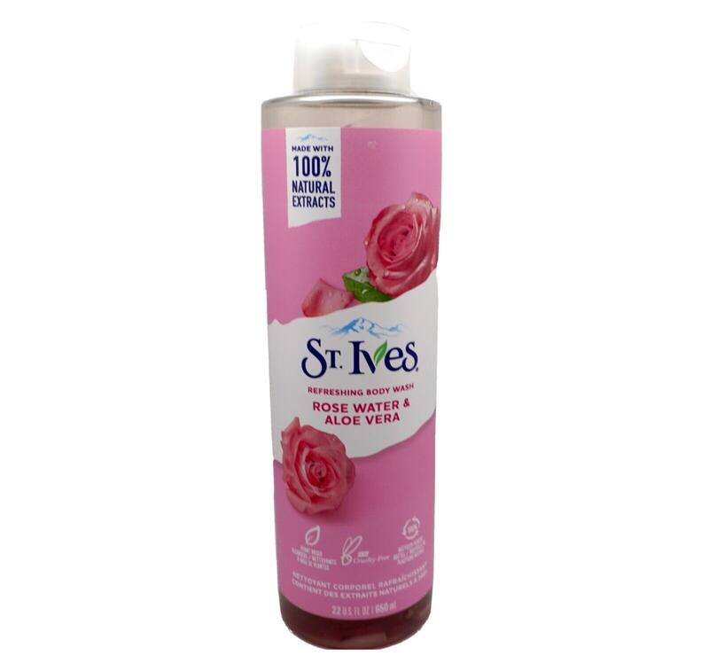 St. Ives Body Wash Rose Water & Aloe Vera 22oz