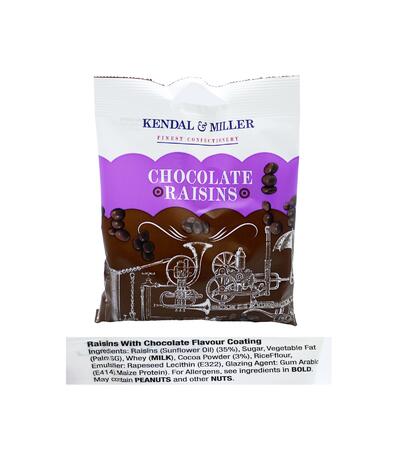 Kendal & Miller Chocolate Raisins 125g: $5.00