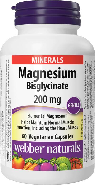 Webber Magnesium Bisglycinate 200mg 60 Caps