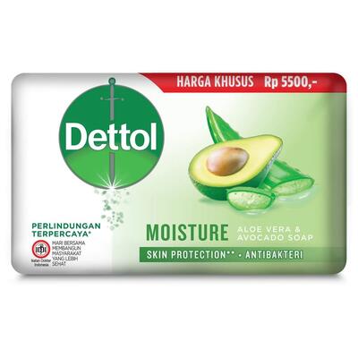 Dettol Moisture Skin Protection Aloe Vera & Avocado Soap 100g