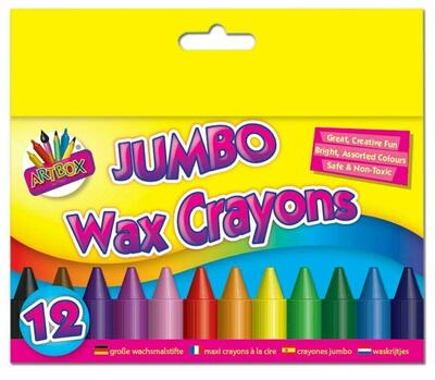 Artbox Jumbo Wax Crayons 12ct