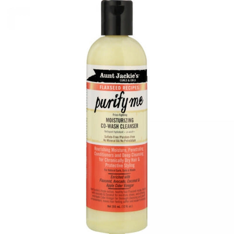 Aunt Jackie's Flaxseed Recipes Purify Me Moisturizing Co-wash Cleanser 12 oz