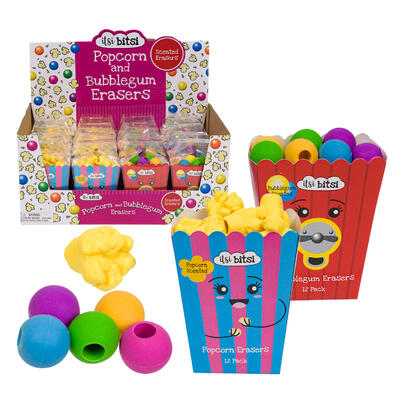 Popcorn/Bubblegum Scented Eraser 2.5