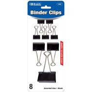 Bazic Binder Clip Black Assorted size 8ct: $0.00