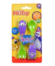 Nuby Monster Fork & Spoon: $0.00