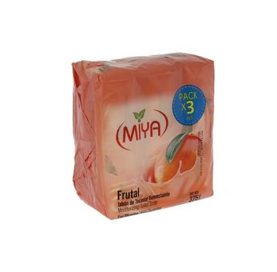 Miya Soap Glycerine Frutal 125g x 3 pack: $6.75