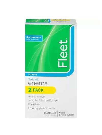 Fleet Saline Enema 2 pack 133ml 4.5oz