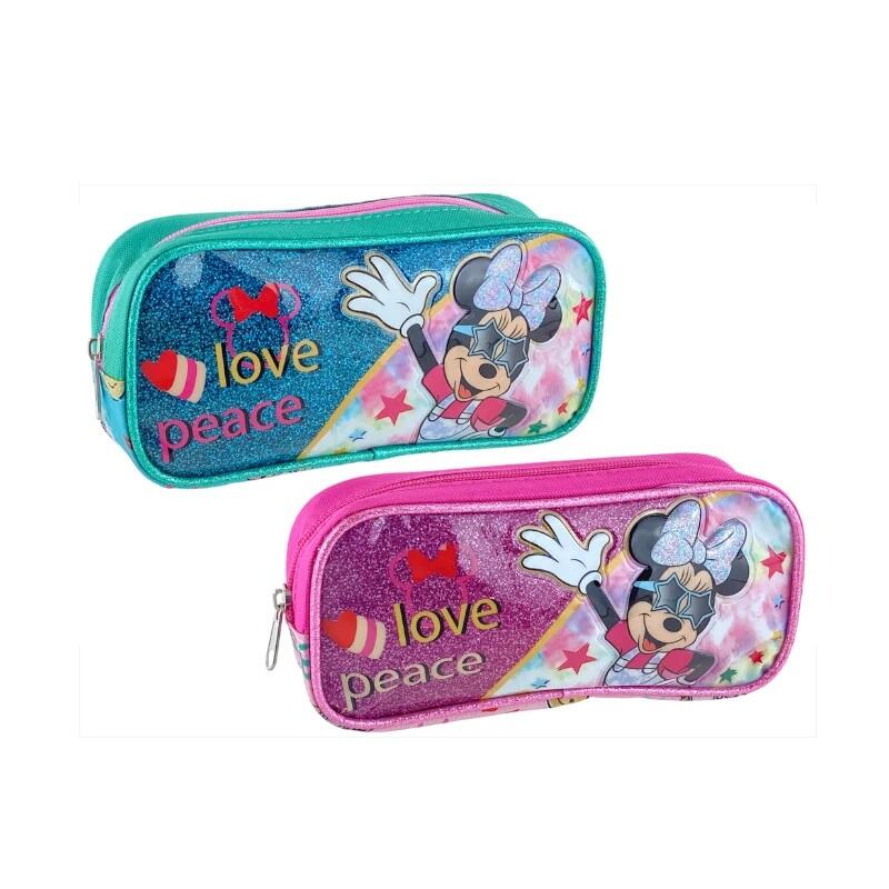 Minnie Mouse Love Peace Pencil Case