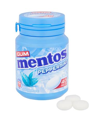 Mentos White Gum Peppermint 60g: $7.00