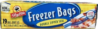 Shop Rite Reclosable Freezer Bags 19ct