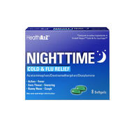 HealthA2Z Nighttime Cold & Flu Relief Softgels 8 count: $6.75