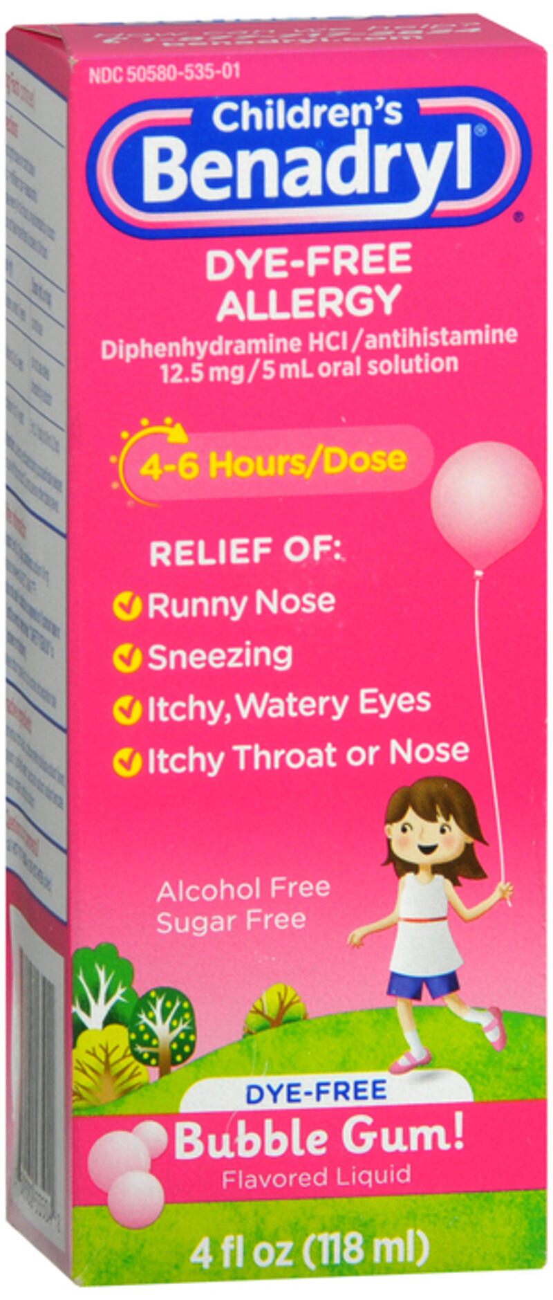 Benadryl Children Allergy Bubble Gum 4oz: $35.00