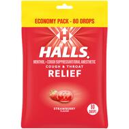 Halls Cough & Throat Relief 80ct: $0.00