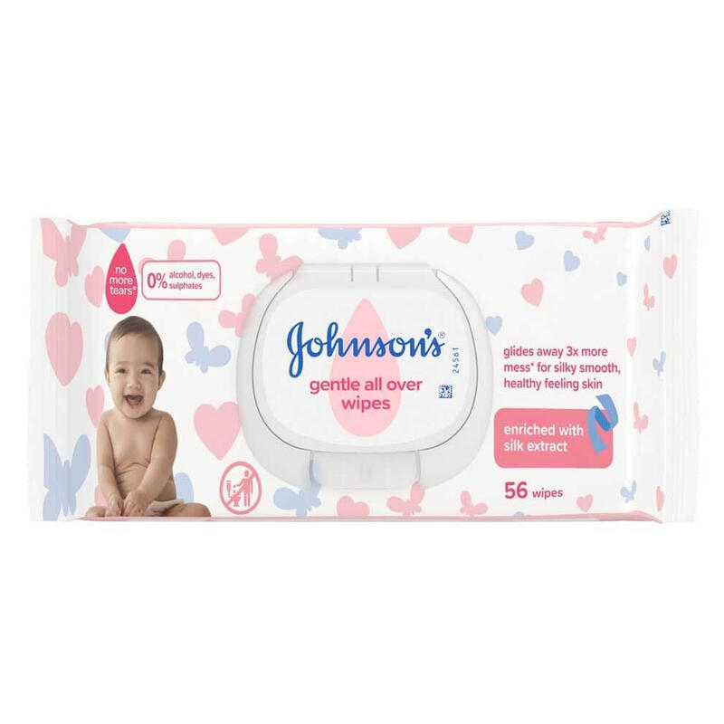 Johnson's Baby Wipes Gentle 56ct