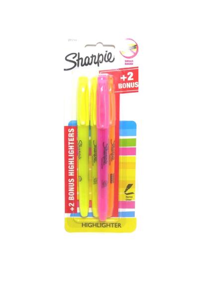 Sharpie Highlighters, Narrow Chisel Tip, 4 count