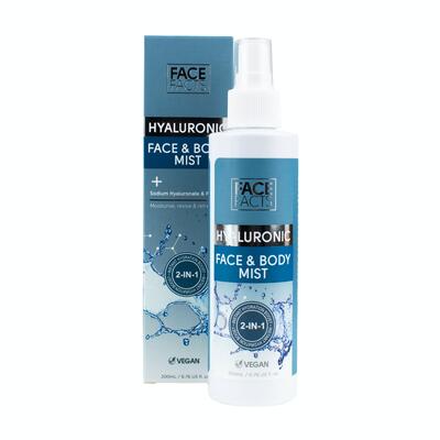 Face Facts Hyaluronic Face & Body Mist 200ml: $15.00
