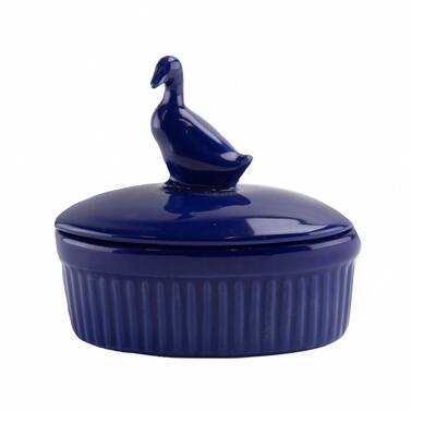 Ceramic Oval Duck Cannister: $8.00