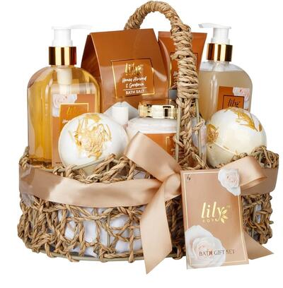 Lily Roy Honey Almond & Gardenia Bath Gift Set: $75.00