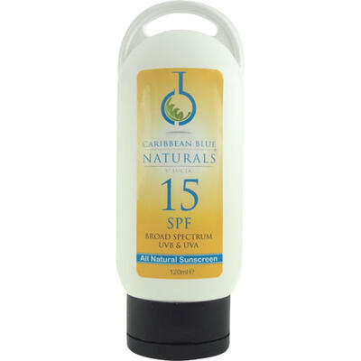 Caribbean Blue Naturals Sunscreen SPF15 120ml
