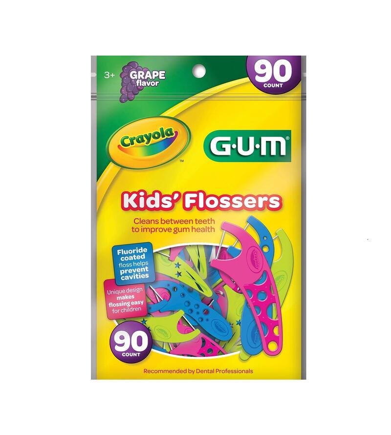 Crayola Kids Twistable Flossers With Grape Flavor  90ct