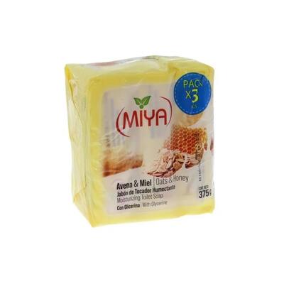 Miya Soap Oats & Honey 125g x 3 pack