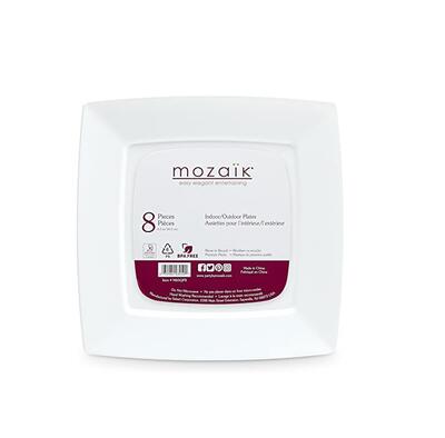 Moziak Plates 8ct 6.5 Square: $10.00