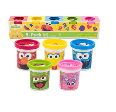 Sesame Street Dough Assorted Colors 5pk 3oz