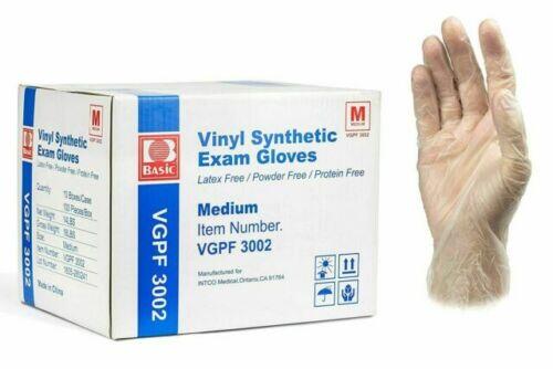 Stretch Vinyl Disposable Gloves Medium