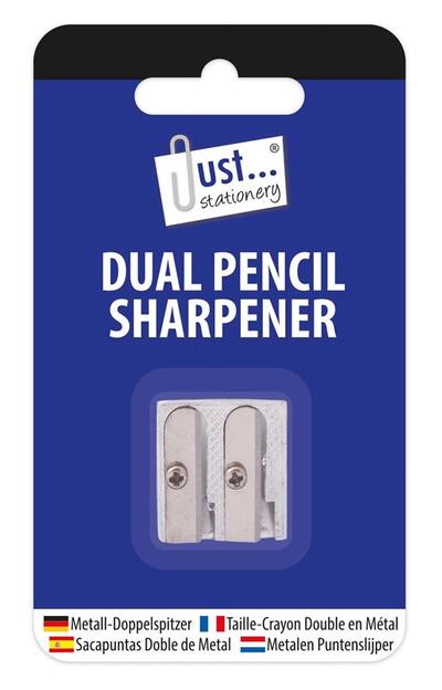 Double Hole Metal Pencil Sharpener: $3.00