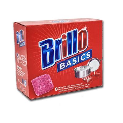 Brillo Basics Steel Wool Soap Pads 8 pieces: $7.00