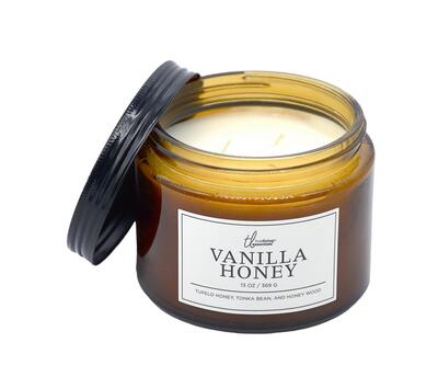 Jar Candle True Living Essentials 3 Wick Vanilla Honey 13oz