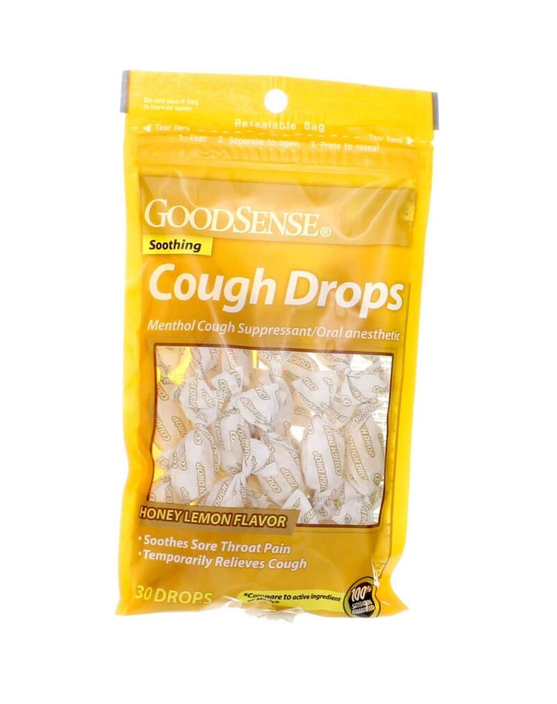 Good Sense Cough Drops Honey Lemon 30 count