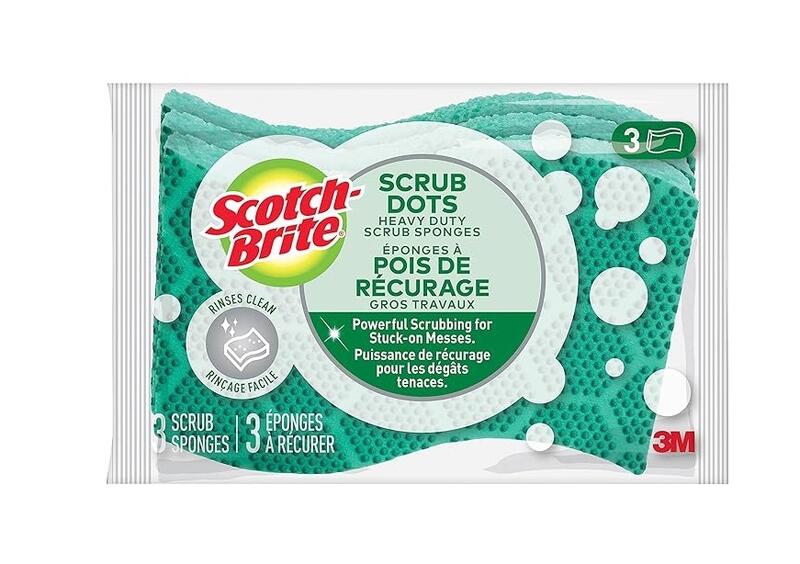 Scotch Brite Scrub Dots Heavy Duty Scrub Sponges 3 pack