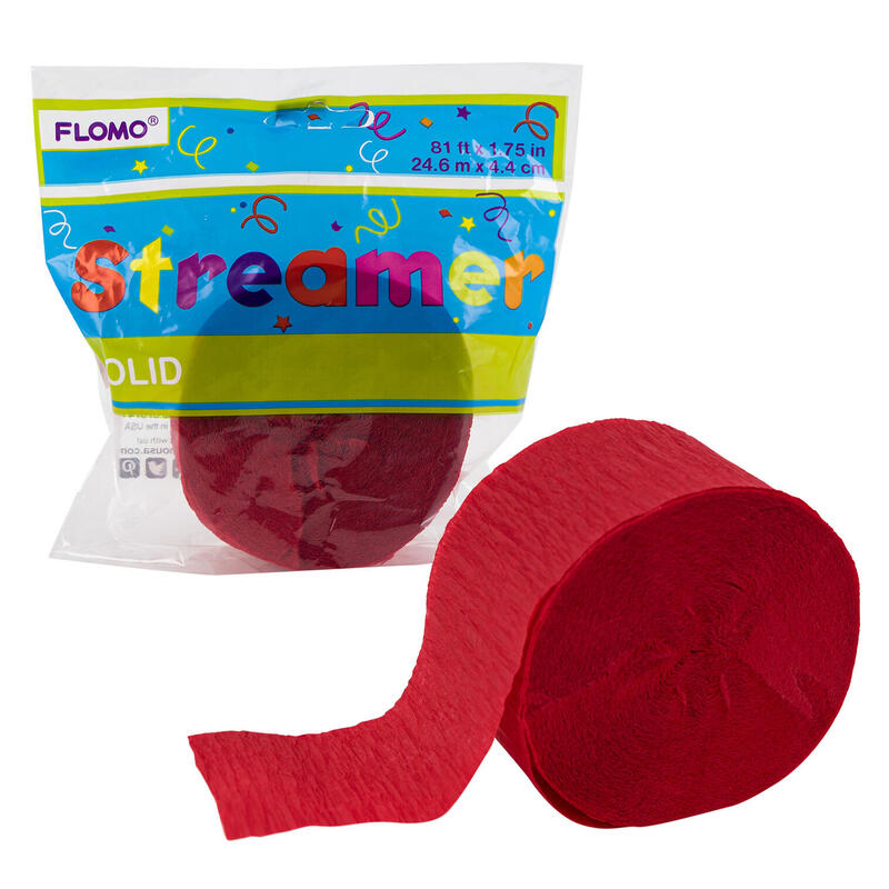 Red Crepe Streamer 81