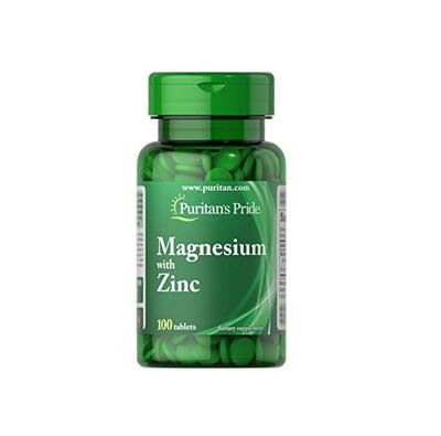 Puritan's Pride Magnesium with Zinc-100 Tablets