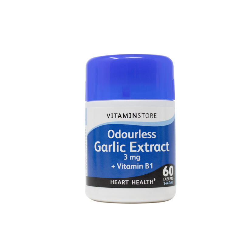 VitaminStore Odourless Garlic Extract 3mg + Vitamin B1 60ct