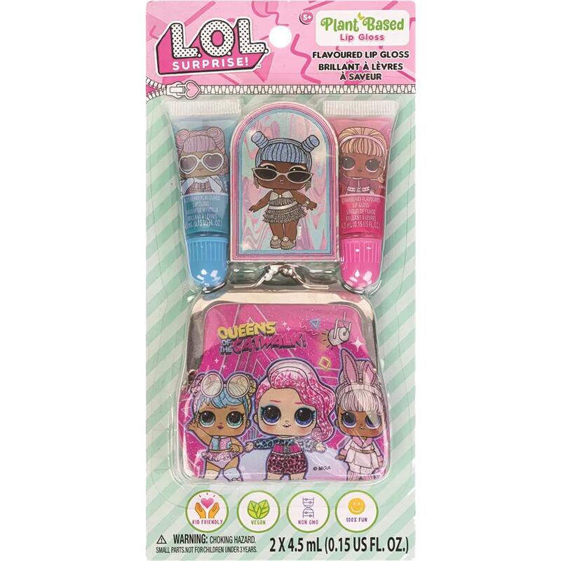 LOL Lip Gloss & Coin Purse 2pk