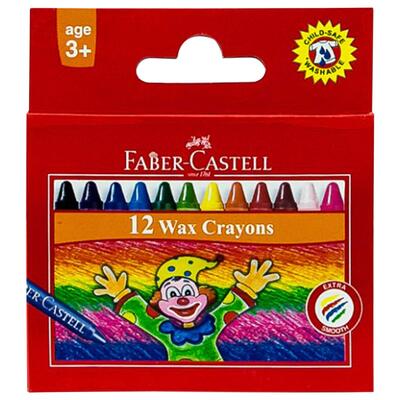 Faber-Castell Wax Crayon 12ct
