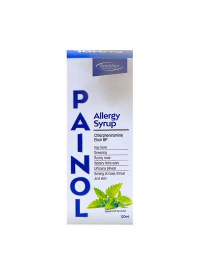 Genetics Painol Allergy Syrup 60ml: $8.25