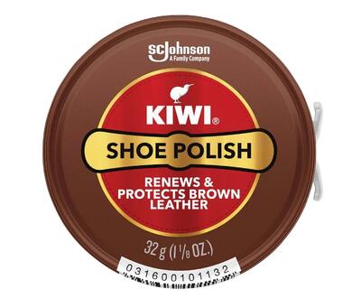 Kiwi Shoe Polish Brown Leather 8oz: $10.00