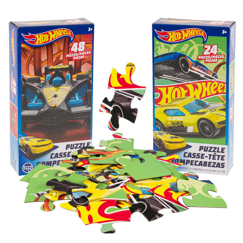 Hot Wheels Puzzle Assorted 18 & 24 pieces