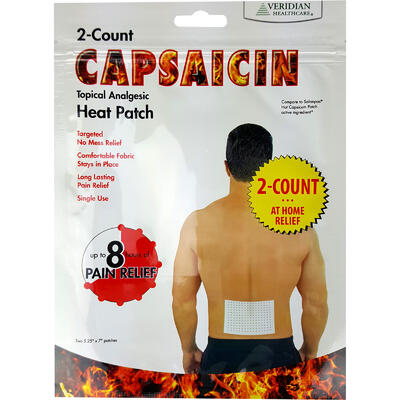 Veridian Capsaicin Topical Analgesic Heat Patch 2ct: $3.00