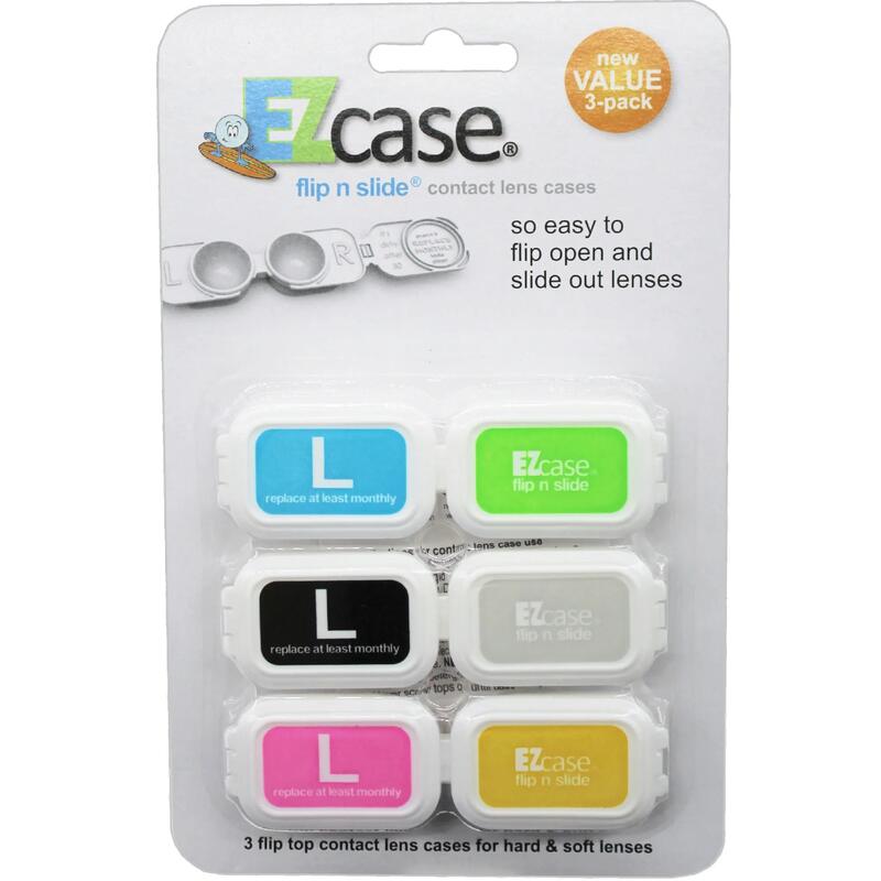 EZCase Easy Flip Contact Lens Cases