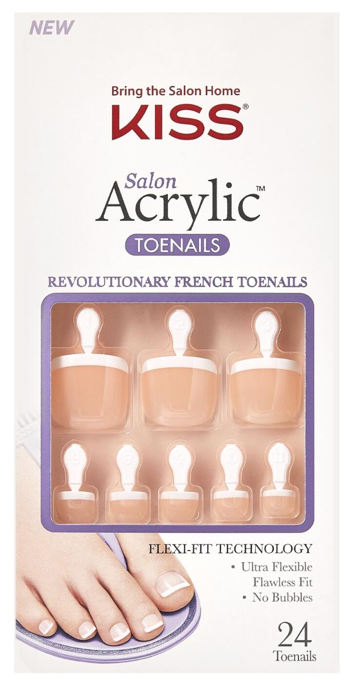 Kiss Salon Acrylic Toenails 24ct