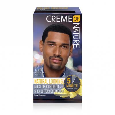 Creme Of Nature Hair Color For Men Jet Black 1 application: $15.00