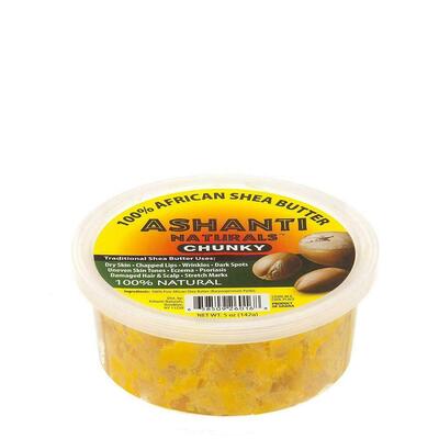 Ashanti Naturals Chunky Yellow Shea Butter 5oz