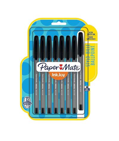 Papermate Inkjoy Black 8 count