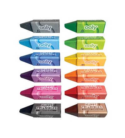 Jumbo Triangle Crayons 12 pack